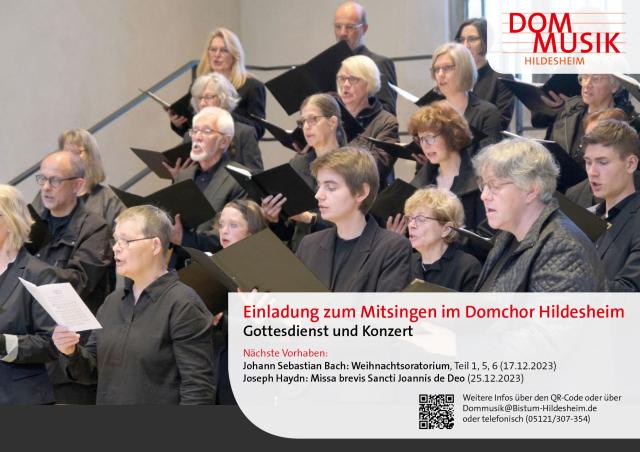Der Domchor lädt zum Mitsingen ein - bei Gottesdiensten und Konzerten